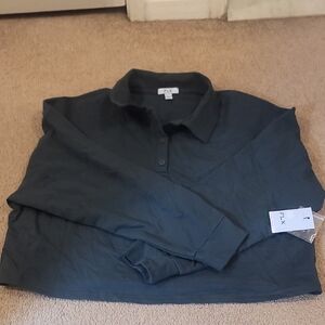 Womens FLX Cropped Polo Style Active Shirt